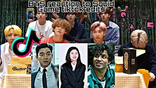 BTS reaction to Squid Game TikTok Edits Part 1 (FANMADE)