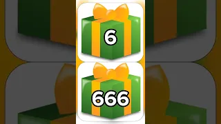 6 or 666??? ❓🤑 #gift #youtubeshorts #versus #рекомендации