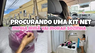 PROCURANDO UMA KIT NET PRA MINHA IRMÃ| GANHEI UMA BOLSA| ORGANIZANDO O QUARTO💗✨🏠