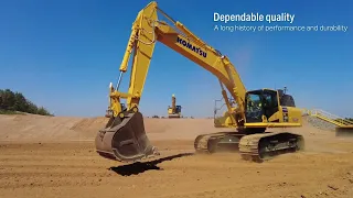 Komatsu excavators are designed for productivity