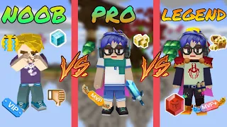 NOOB vs PRO vs LEGEND Bedwars - Blockman Go