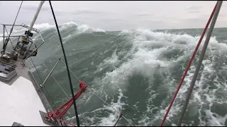 Solo Winter zeil tocht over de Noordzee 🌨⛵️🥶