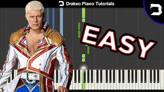 Cody Rhodes Theme Song "Kingdom" Piano Tutorial (EASY)