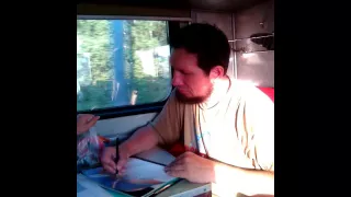 Вадим Чернобров рисует в поезде Метлицкий  vovan cosmos 888