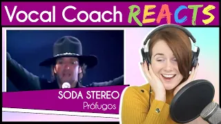 Vocal Coach reacts to Soda Stereo - Prófugos (Gustavo Cerati Live En Vivo)