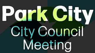 Park City Kansas City Council Meeting held on November 10, 2020