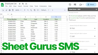 Send Text Messages from Google Sheets | Sheet Gurus SMS