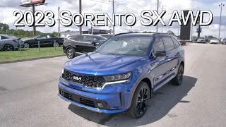 New Blue 2023 KIA Sorento SX AWD at Parkside Kia