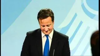 Matt Frei wows Cameron and Merkel with his language skills