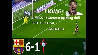 FC Barcelona vs Celta Vigo 6-1 All Goals, Highlights React with English Commentary