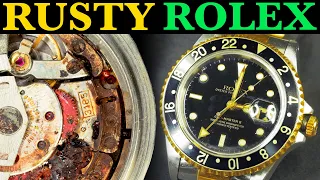 Restoration of Rusty Rolex - Water damaged 1996 GMT Master II│ Nicholas Hacko Master Watchmaker