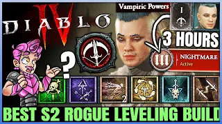 Diablo 4 - New Best Rogue Leveling Build - Season 2 FAST 1 to 50 - Skills Paragon Gear Guide!