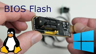 BIOS Flashing on Windows or Linux using a CH341a MiniProgrammer