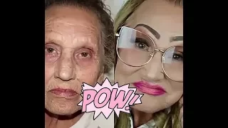 BEST GRANDMA MAKE UP! | OLD TO YOUNG TRANSFORMATION