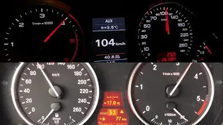 Audi A6 3.0TDI vs BMW 530XD 0-120 acceleration.