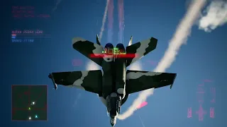 Ace Combat 7 Multiplayer Team Death Match - F/A-18F Block III - Snowy Hornet