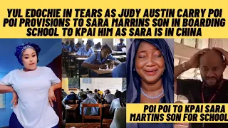 Yul edochie in tears as Judy Austin carry provision poi poi to Kpai sara martins pikin 4boarding sch