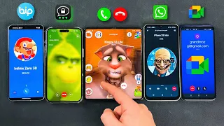 WhatsApp + Meet + Treema + BiP + Incoming Call iPhone 14PM + Pixel 8 + Z Fold 4 + OPPO + Samsung A14