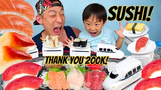 SUSHI FEAST MUKBANG! THANK YOU 200K!!