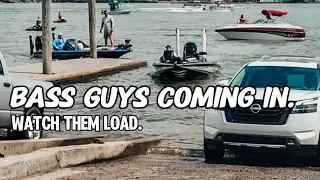 Bass Tournament Is Over And Here Come The Boats!