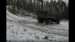 Delivering gravel and firewood