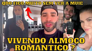 Andressa Suita tem almoço ROMÂNTICO e Gusttavo Lima faz PIADA (30 dias sem ver a muié)