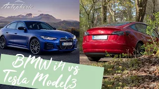 🔋 Der Vergleich: BMW i4 vs. Tesla Model 3 [4K] - Autophorie