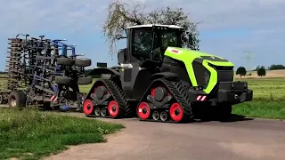 Stoppelbearbeitung 2023 XXL mit Claas Xerion 12.650 TERRA TRAC u. Köckerling Vector 900 Grubber