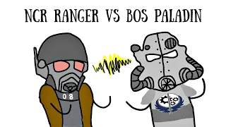 NCR Ranger vs BOS Paladin - Fallout