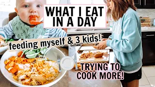 WHAT I EAT IN A DAY & FEED MY 3 KIDS! | Kendra Atkins