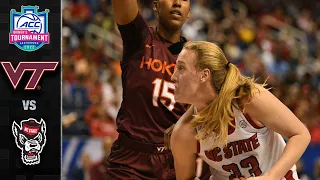 Virginia Tech vs NC State ACC Women's Basketball Tournament Highlights (2022)