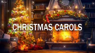 Musique de Noël instrumentale avec cheminée qui craque - Ambiance de Noël chaleureuse,chants de Noël