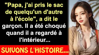 "Papa, j'ai pris le sac de quelqu'un d'autre à l'école", a dit le garçon. Il a été choqué quand il..