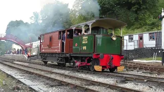 Channel 5's Piglet & Lucie climbing the 1 in 49 bank seen at Goathland.#nymr #whitby