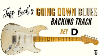 JEFF BECK-ED Going Down Blues backing track in D