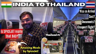 Kolkata to Bangkok in SPICEJET B737 | Visa on Arrival for Indians | Thailand Series