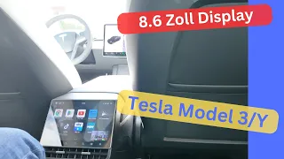 Gigantisches 8.6 Zoll Display im Tesla für die Rückbank