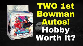 TWO 1st Bowman AUTOS! 6 Numbered Cards! New Release! Is 2023 Bowman Chrome Hobby Worth the Buy?