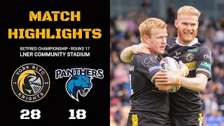 MATCH HIGHLIGHTS | York Knights 28-18 Halifax Panthers | Betfred Championship Round 17