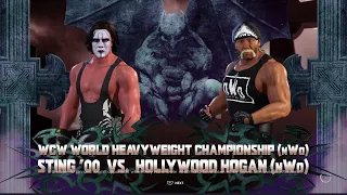 Hollywood Hogan Vs Sting WCW Heavyweight Championship Steel Cage Match!