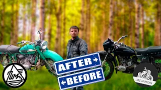 МОТОЦИКЛ УРАЛ || ПЕРВЫЙ ВЫЕЗД || ДО-ПОСЛЕ || RESTORATION #мото #урал #сколяской