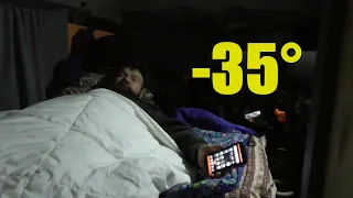 -35° !!! Ночь в Соболе 4х4 с китайской автономкой!