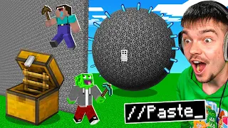 OSZUKUJĘ NOOBKA w BUDOWANIU TAJNYCH BAZ w Minecraft!