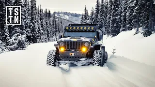 I Pushed The Jeep Far As I Could In The Snow...