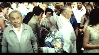 Н. Яковченко , Б. Брондуков, фильм ,,Дед левого крайнего" Киев, колхозный рынок 1972 г.