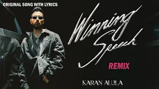 Winning Speech Lyrics Video by Karan Ajula with English Translation