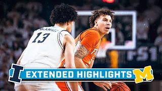 Illinois at Michigan | Extended Highlights | Big Ten Men's Basketball | Jan. 18, 2024