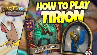 [NEW HERO] How to Build Tirion in Battlegrounds | Firebat Hearthstone