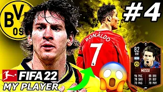 MESSI VS RONALDO IN THE EUROPA LEAGUE!!😱 - FIFA 22 Messi Player Career Mode EP4