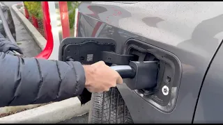 Steps to charge an F-150 Lightning with a Tesla Supercharger